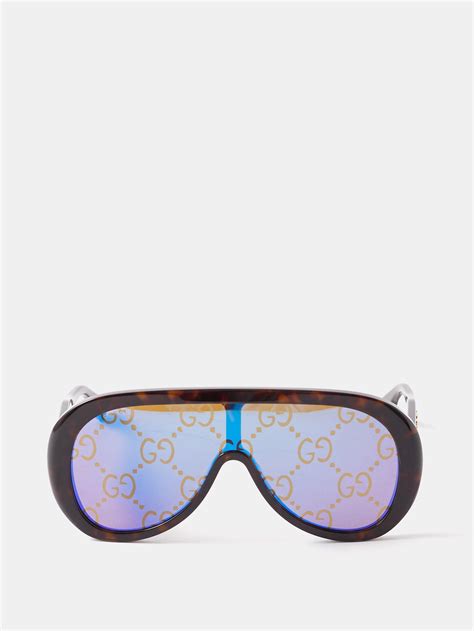 gucci oversized acetate sunglasses with crystals|Gucci 58mm polarized aviator sunglasses.